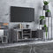 vidaXL - Tv-meubel - met - metalen - poten - 103,5x35x50 - cm - grijs - sonoma - eiken