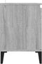 vidaXL - Tv-meubel - met - metalen - poten - 103,5x35x50 - cm - grijs - sonoma - eiken