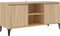 vidaXL - Tv-meubel - met - metalen - poten - 103,5x35x50 - cm - sonoma - eikenkleurig