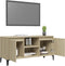 vidaXL - Tv-meubel - met - metalen - poten - 103,5x35x50 - cm - sonoma - eikenkleurig