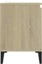 vidaXL - Tv-meubel - met - metalen - poten - 103,5x35x50 - cm - sonoma - eikenkleurig
