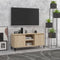 vidaXL - Tv-meubel - met - metalen - poten - 103,5x35x50 - cm - sonoma - eikenkleurig