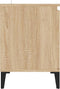 vidaXL - Tv-meubel - met - metalen - poten - 103,5x35x50 - cm - sonoma - eikenkleurig