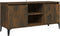 vidaXL - Tv-meubel - met - metalen - poten - 103,5x35x50 - cm - gerookt - eikenkleurig