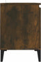 vidaXL - Tv-meubel - met - metalen - poten - 103,5x35x50 - cm - gerookt - eikenkleurig