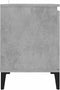 vidaXL - Tv-meubel - met - metalen - poten - 103,5x35x50 - cm - betongrijs