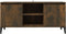 vidaXL - Tv-meubel - met - metalen - poten - 103,5x35x50 - cm - gerookt - eikenkleurig