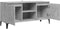 vidaXL - Tv-meubel - met - metalen - poten - 103,5x35x50 - cm - betongrijs