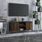 vidaXL - Tv-meubel - met - metalen - poten - 103,5x35x50 - cm - gerookt - eikenkleurig
