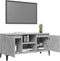 vidaXL - Tv-meubel - met - metalen - poten - 103,5x35x50 - cm - betongrijs