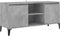 vidaXL - Tv-meubel - met - metalen - poten - 103,5x35x50 - cm - betongrijs