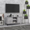 vidaXL - Tv-meubel - met - metalen - poten - 103,5x35x50 - cm - betongrijs