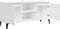 vidaXL - Tv-meubel - met - metalen - poten - 103,5x35x50 - cm - hoogglans - wit