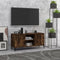 vidaXL - Tv-meubel - met - metalen - poten - 103,5x35x50 - cm - gerookt - eikenkleurig