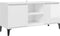vidaXL - Tv-meubel - met - metalen - poten - 103,5x35x50 - cm - hoogglans - wit