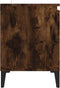 vidaXL - Tv-meubel - met - metalen - poten - 103,5x35x50 - cm - gerookt - eikenkleurig
