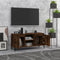 vidaXL - Tv-meubel - met - metalen - poten - 103,5x35x50 - cm - gerookt - eikenkleurig