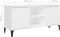 vidaXL - Tv-meubel - met - metalen - poten - 103,5x35x50 - cm - wit