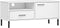vidaXL - Tv-meubel - met - metalen - poten - OSLO - massief - grenenhout - wit