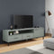 vidaXL - Tv-meubel - met - metalen - poten - OSLO - massief - grenenhout - grijs