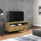 vidaXL - Tv-meubel - met - metalen - poten - OSLO - massief - grenenhout - bruin