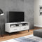 vidaXL - Tv-meubel - met - metalen - poten - OSLO - massief - grenenhout - wit