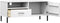 vidaXL - Tv-meubel - met - metalen - poten - OSLO - massief - grenenhout - wit