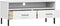 vidaXL - Tv-meubel - met - metalen - poten - OSLO - massief - grenenhout - wit