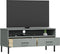 vidaXL - Tv-meubel - met - metalen - poten - OSLO - massief - grenenhout - grijs