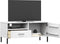vidaXL - Tv-meubel - met - metalen - poten - OSLO - massief - grenenhout - wit