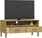 vidaXL - Tv-meubel - met - metalen - poten - OSLO - massief - grenenhout - bruin