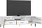 vidaXL - Tv-meubel - met - metalen - poten - OSLO - massief - grenenhout - wit