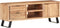 vidaXL - Tv-meubel - met - natuurlijke - randen - 120x30x42cm - massief - acaciahout