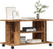 vidaXL - Tv-meubel - met - wieltjes - 80x40x45 - cm - bewerkt - hout - oud - houtkleurig