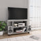 vidaXL - Tv-meubel - met - wieltjes - 80x40x45 - cm - bewerkt - hout - betongrijs