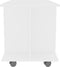 vidaXL - Tv-meubel - met - wieltjes - 80x40x45 - cm - bewerkt - hout - wit