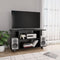 vidaXL - Tv-meubel - met - wieltjes - 80x40x45 - cm - bewerkt - hout - zwart