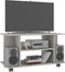 vidaXL - Tv-meubel - met - wieltjes - 80x40x45 - cm - bewerkt - hout - betongrijs