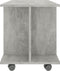 vidaXL - Tv-meubel - met - wieltjes - 80x40x45 - cm - bewerkt - hout - betongrijs