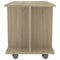 vidaXL - Tv-meubel - met - wieltjes - 80x40x45 - cm - bewerkt - hout - sonoma - eiken