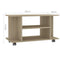 vidaXL - Tv-meubel - met - wieltjes - 80x40x45 - cm - bewerkt - hout - sonoma - eiken