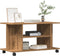 vidaXL - Tv-meubel - met - wieltjes - 80x40x45cm - bewerkt - hout - artisanaal - eiken