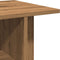 vidaXL - Tv-meubel - met - wieltjes - 80x40x45cm - bewerkt - hout - artisanaal - eiken