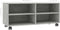 vidaXL - Tv-meubel - met - wieltjes - 90x35x35 - cm - bewerkt - hout - betongrijs