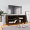 vidaXL - Tv-meubel - met - wieltjes - 90x35x35 - cm - bewerkt - hout - gerookt - eiken