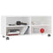 vidaXL - Tv-meubel - met - wieltjes - 90x35x35 - cm - bewerkt - hout - wit