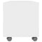 vidaXL - Tv-meubel - met - wieltjes - 90x35x35 - cm - bewerkt - hout - wit