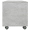 vidaXL - Tv-meubel - met - wieltjes - 90x35x35 - cm - bewerkt - hout - betongrijs