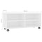 vidaXL - Tv-meubel - met - wieltjes - 90x35x35 - cm - bewerkt - hout - wit