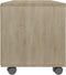 vidaXL - Tv-meubel - met - wieltjes - 90x35x35 - cm - bewerkt - hout - sonoma - eiken